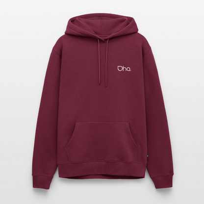 Oha (weiß) - Herren Premium Hoodie - Burgunderrot