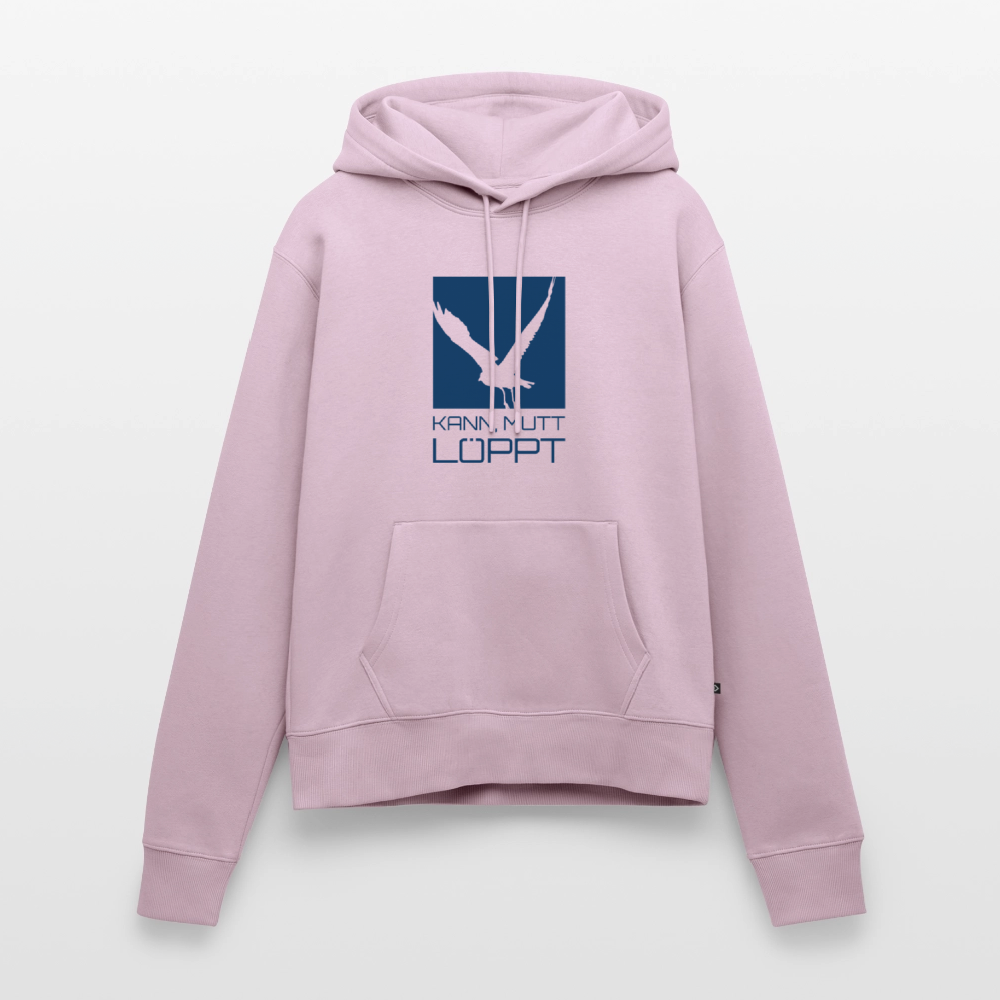 Damen Premium Hoodie - kann, mutt, löppt - Altrosa