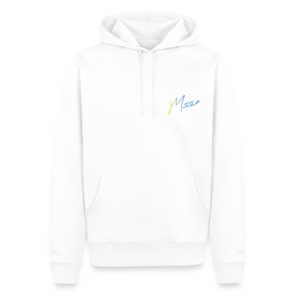 Männer Premium Hoodie - Meer - Weiß