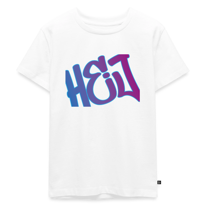 Kinder Premium T-Shirt "Hej" - Weiß
