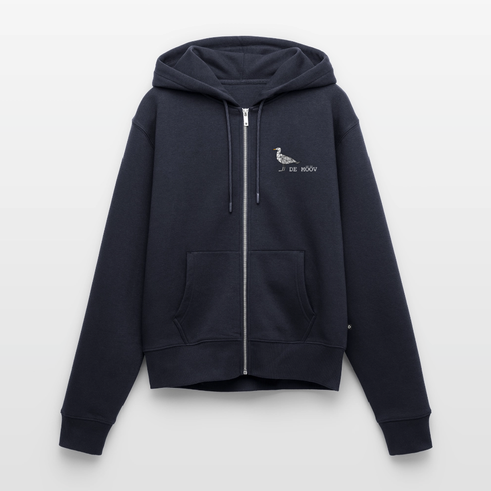 Damen Premium Kapuzenjacke - de Mööv (weiss) - Navy