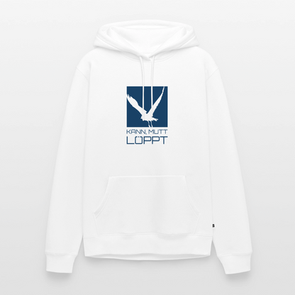 Herren Premium Hoodie - kann, mutt, löppt - Weiß