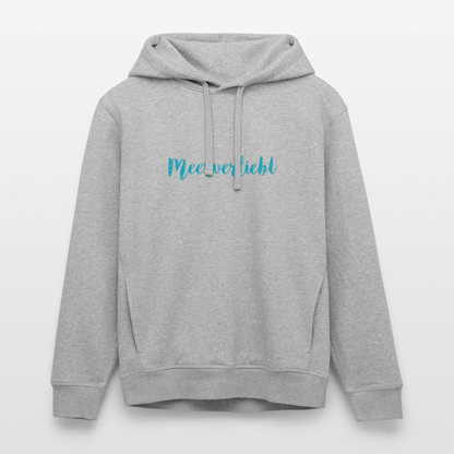 Unisex Bio-Hoodie - Meerverliebt - Grau meliert