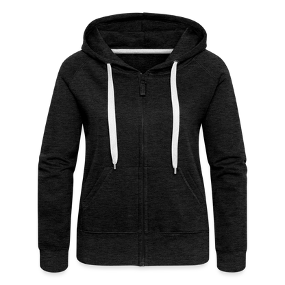 Frauen Premium Kapuzenjacke - Kopp hooch (weiss) - Anthrazit