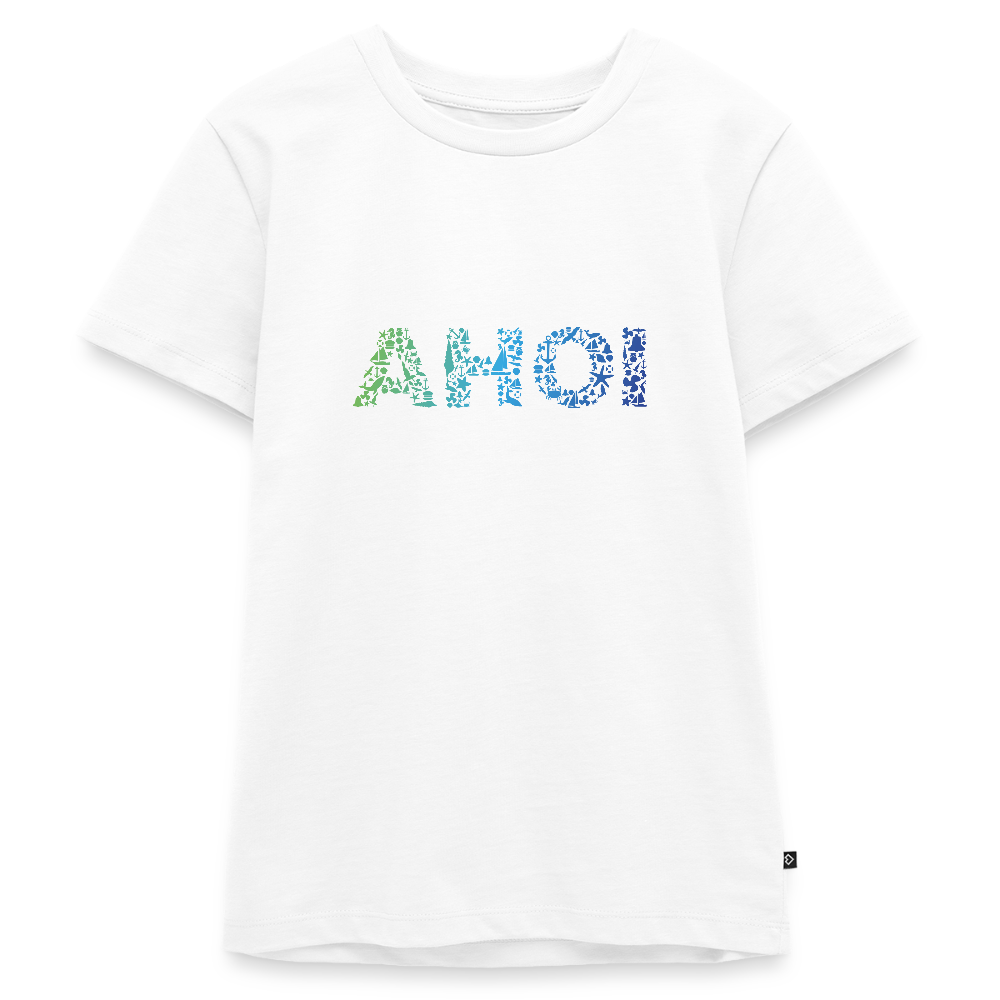 Teenager Premium T-Shirt - Ahoi doodles - Weiß