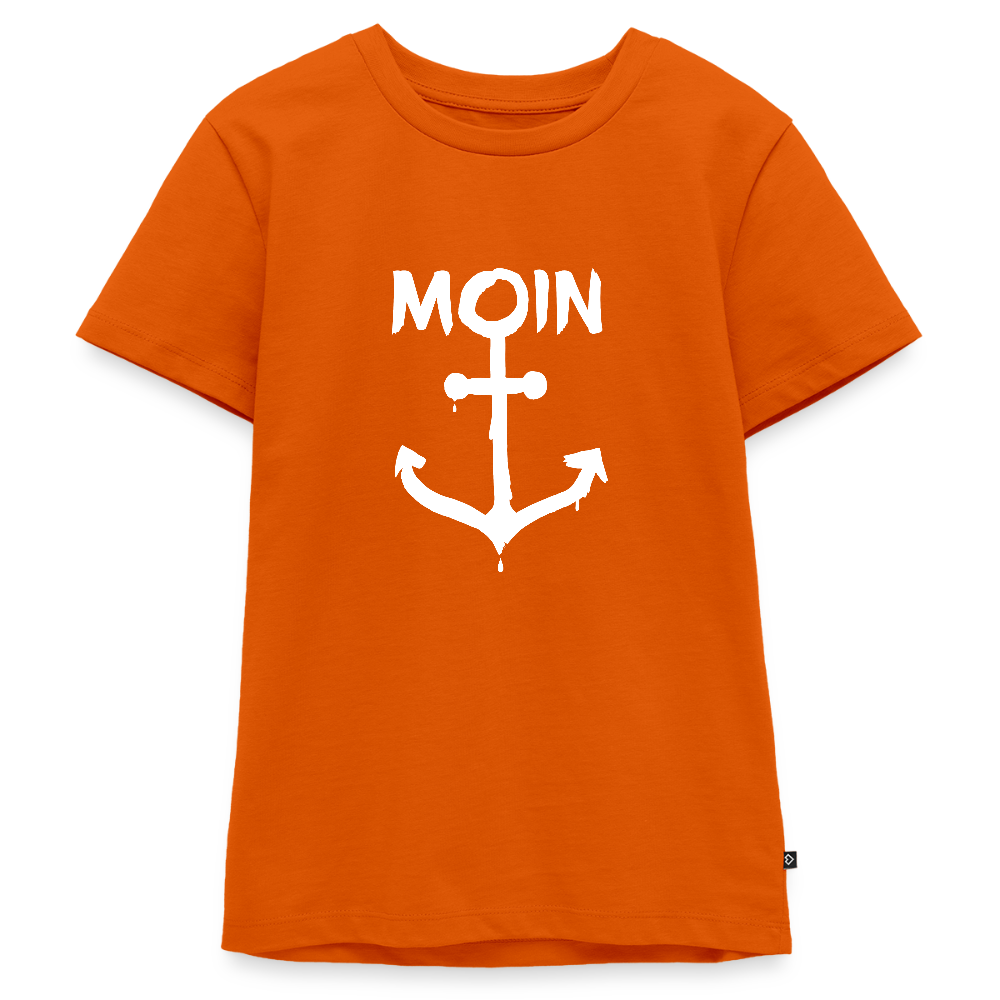 Teenager Premium T-Shirt - Moin Anker (weiss) - Orange 