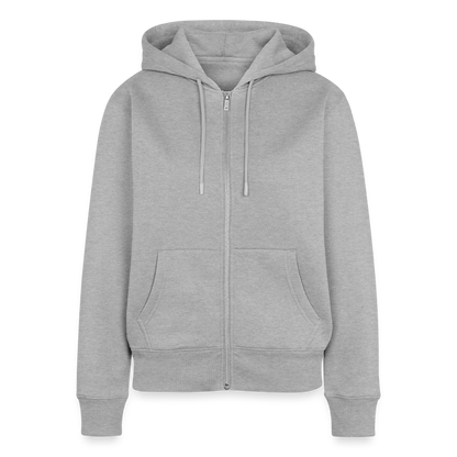 Ebbe - Damen Premium Kapuzenjacke - Grau meliert