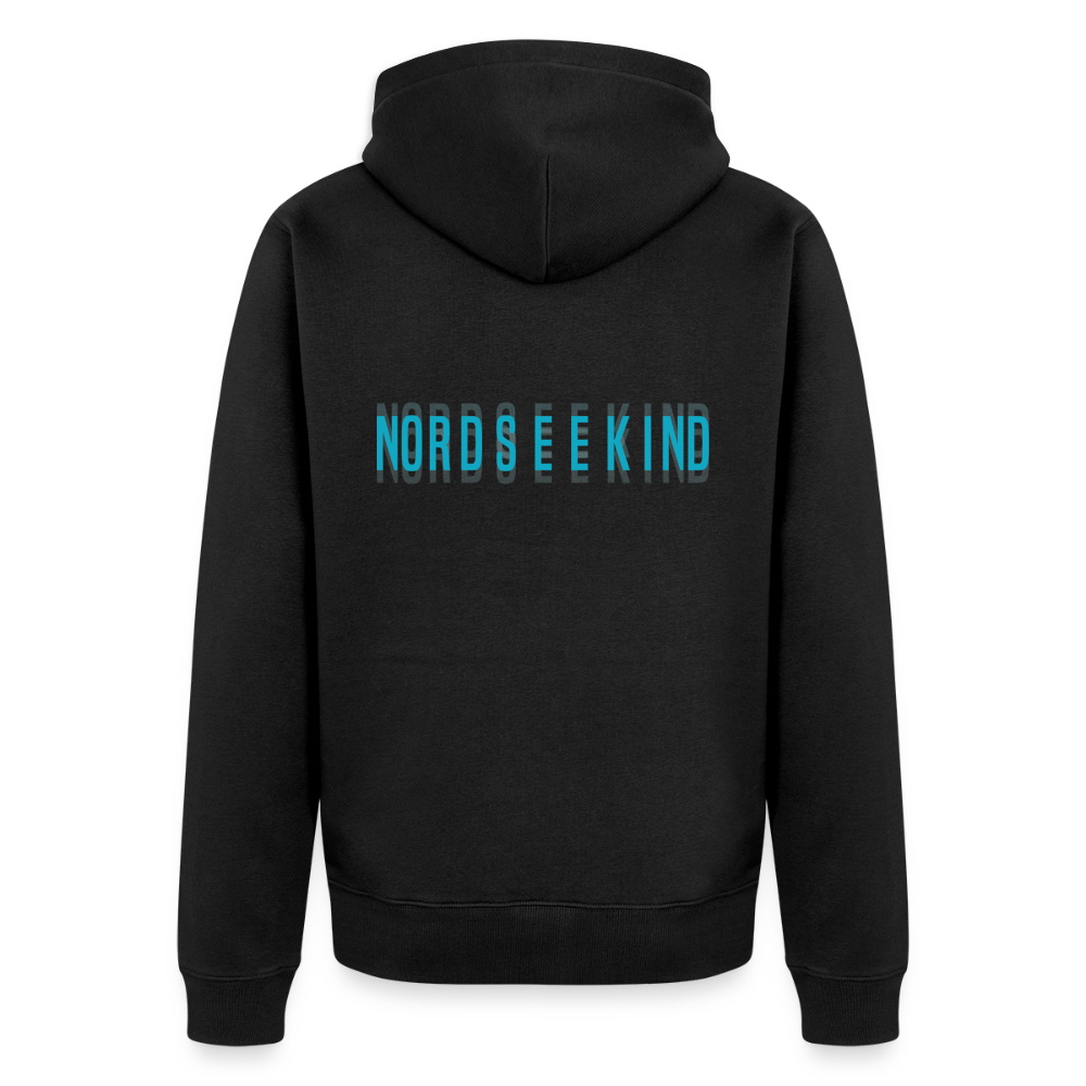 Nordseekind Herren Premium Kapuzenjacke - Schwarz