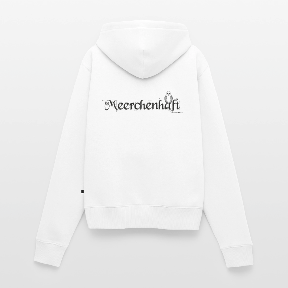 Meerchenhaft Damen Premium Kapuzenjacke im nordischen Stil - Weiß