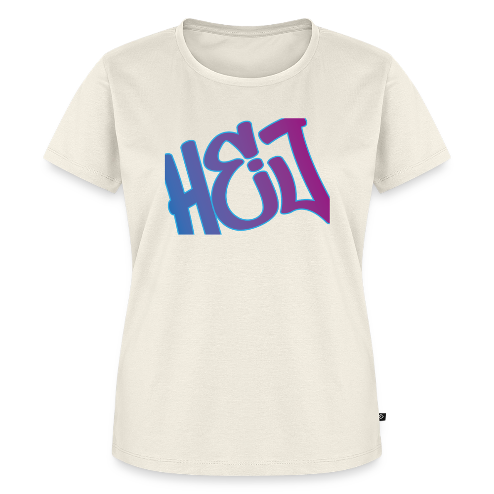Damen Premium Bio T-Shirt - Hej - Naturweiß