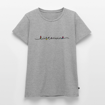 Küstenwind - Damen Premium Bio T-Shirt - Grau meliert