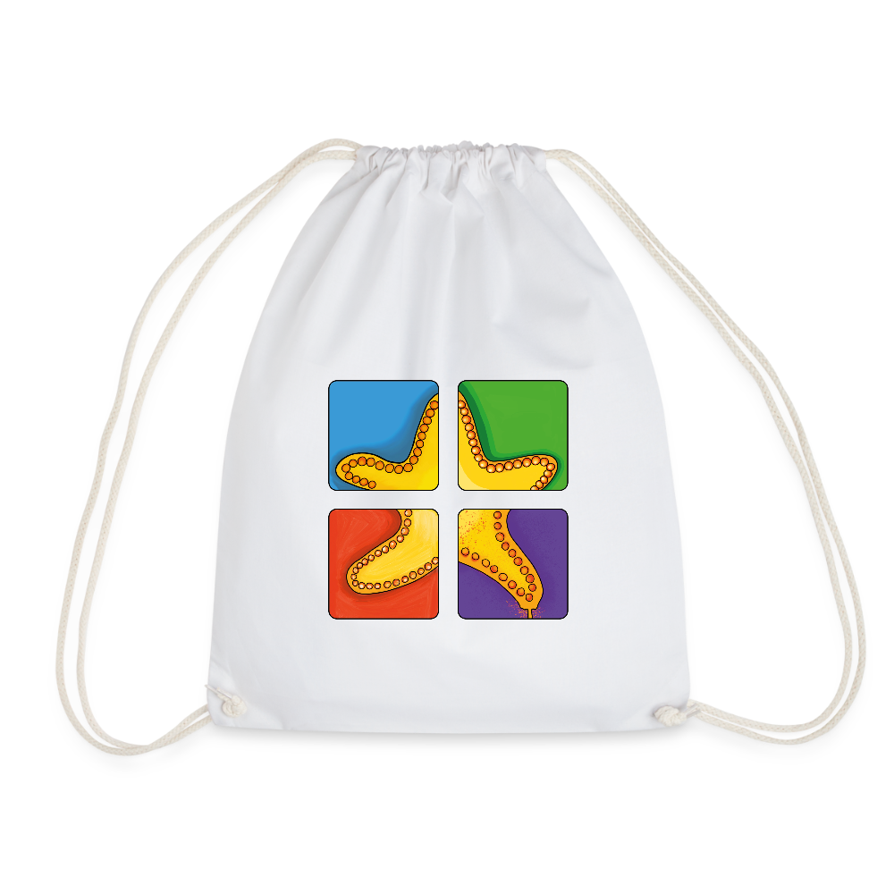 Turnbeutel - Seestern - Weiß