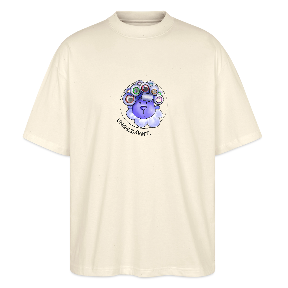 Unisex Oversized Bio T-Shirt - Schaf ungezähmt - Natur