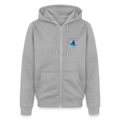 Herren Premium Kapuzenjacke - Küstenglück - Grau meliert