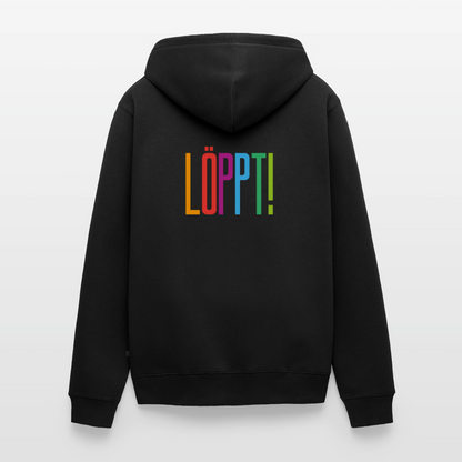 Herren Premium Kapuzenjacke - Löppt! - Schwarz