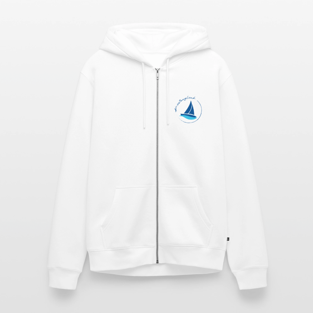 Herren Premium Kapuzenjacke - Küstenglück - Weiß