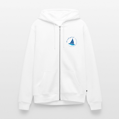 Herren Premium Kapuzenjacke - Küstenglück - Weiß