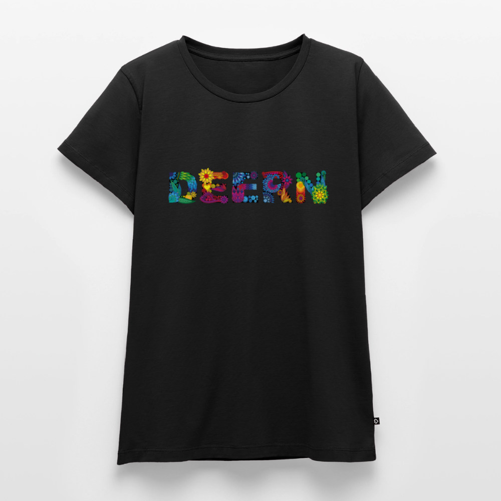 Damen Premium Bio T-Shirt - Deern - Schwarz