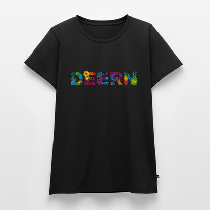 Damen Premium Bio T-Shirt - Deern - Schwarz