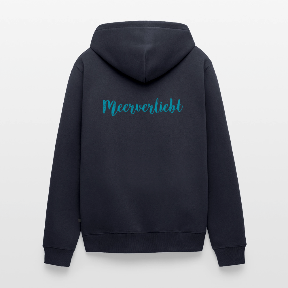 Herren Premium Kapuzenjacke - Meerverliebt - Navy