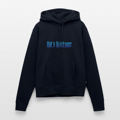 Damen Premium Hoodie - wat'n Schietweer - Navy