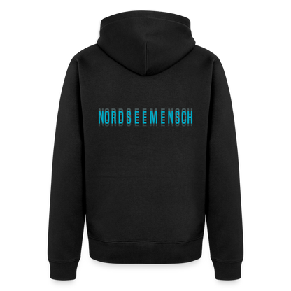 Nordseemensch - Herren Premium Kapuzenjacke - Schwarz