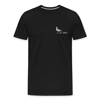 Männer Premium Bio T-Shirt - de mövv (weiss) - Schwarz