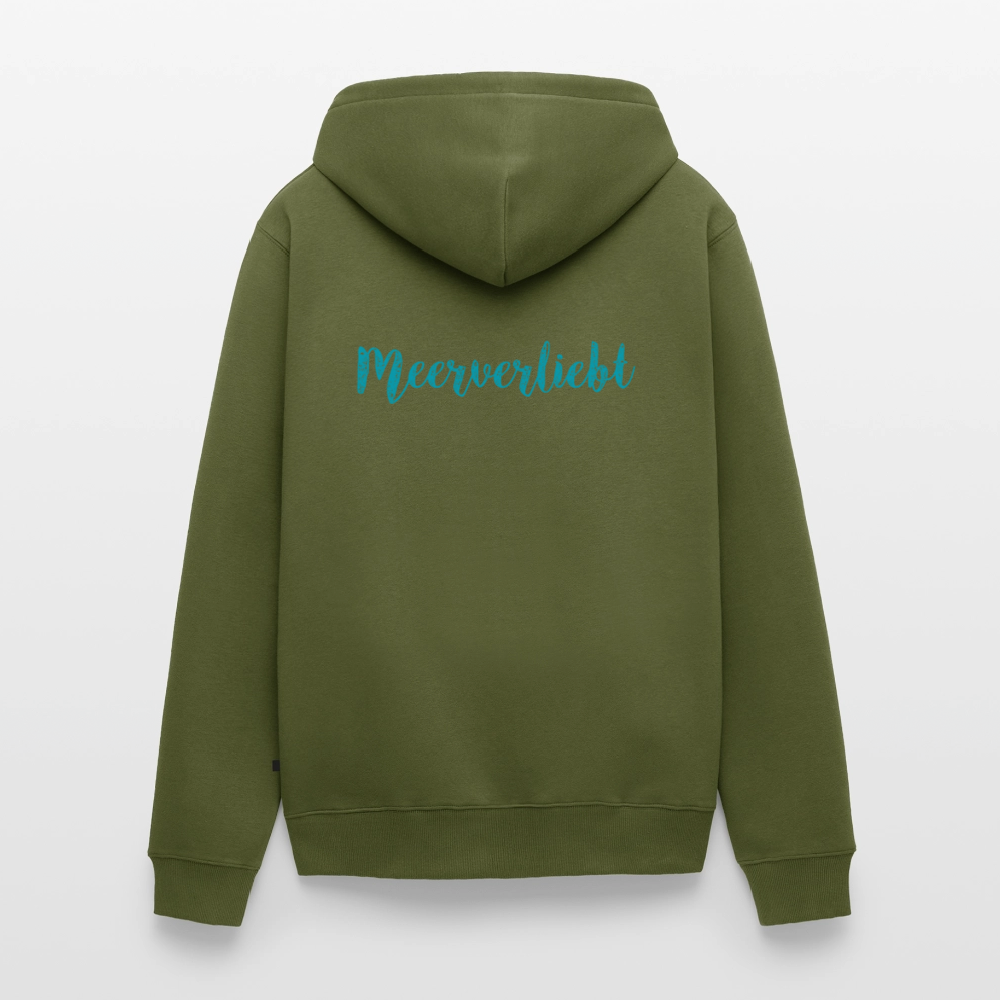 Herren Premium Kapuzenjacke - Meerverliebt - Khaki