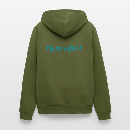Herren Premium Kapuzenjacke - Meerverliebt - Khaki