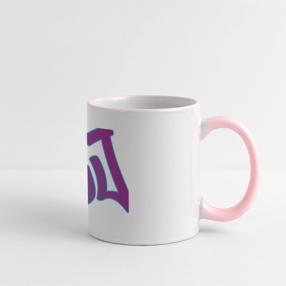 Panoramatasse - Hej - Weiß/Pink