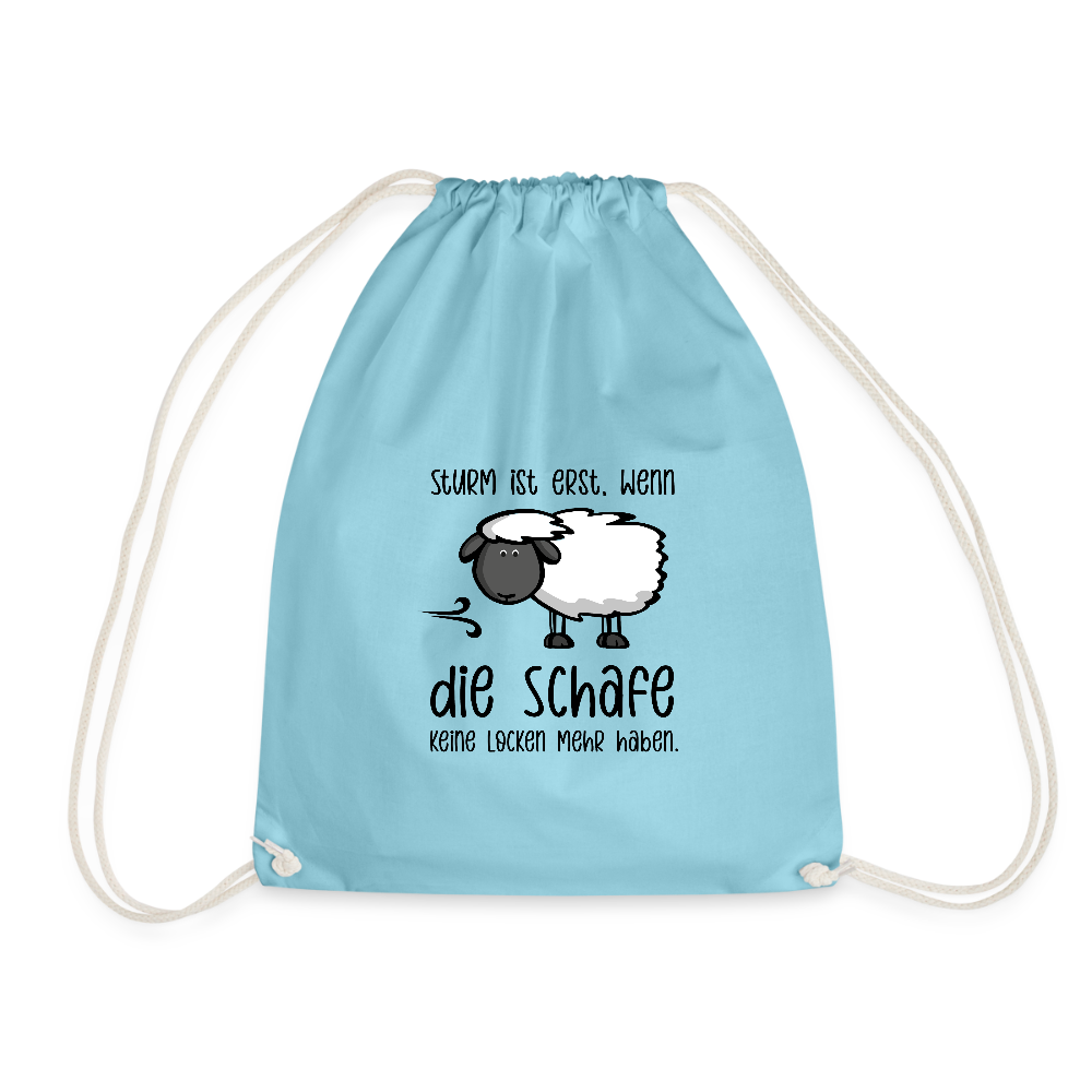 Turnbeutel - Schaf - Aqua