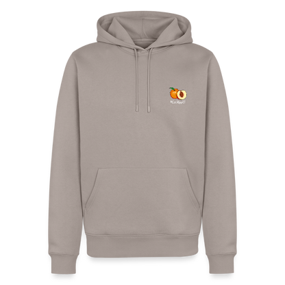 Herren Premium Hoodie - Plüschappel weiß - Taupe