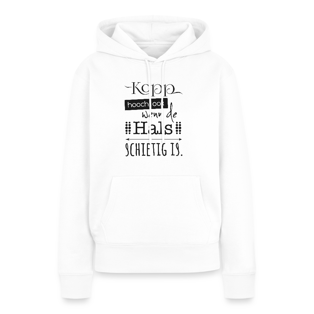 Damen Premium Hoodie - Kopp hooch - Weiß