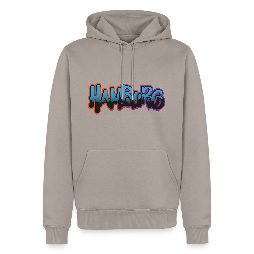 Herren Premium Hoodie - Hamburg - Taupe