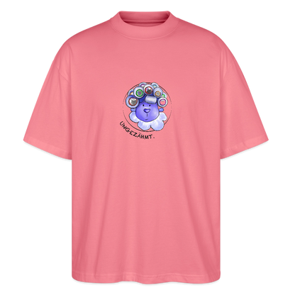 Unisex Oversized Bio T-Shirt - Schaf ungezähmt - Pink 