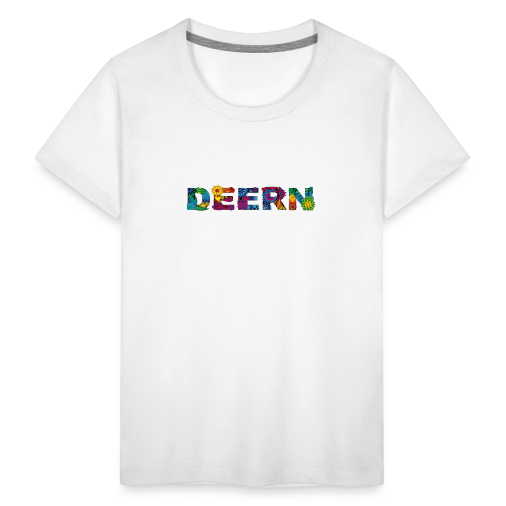 Kinder Premium T-Shirt - Deern - Weiß