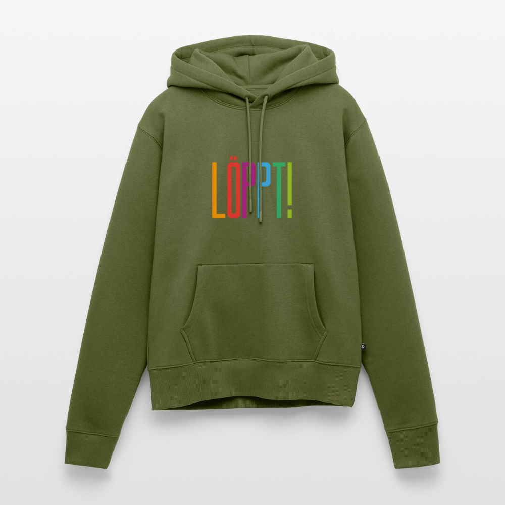 Damen Premium Hoodie - Löppt! - Khaki