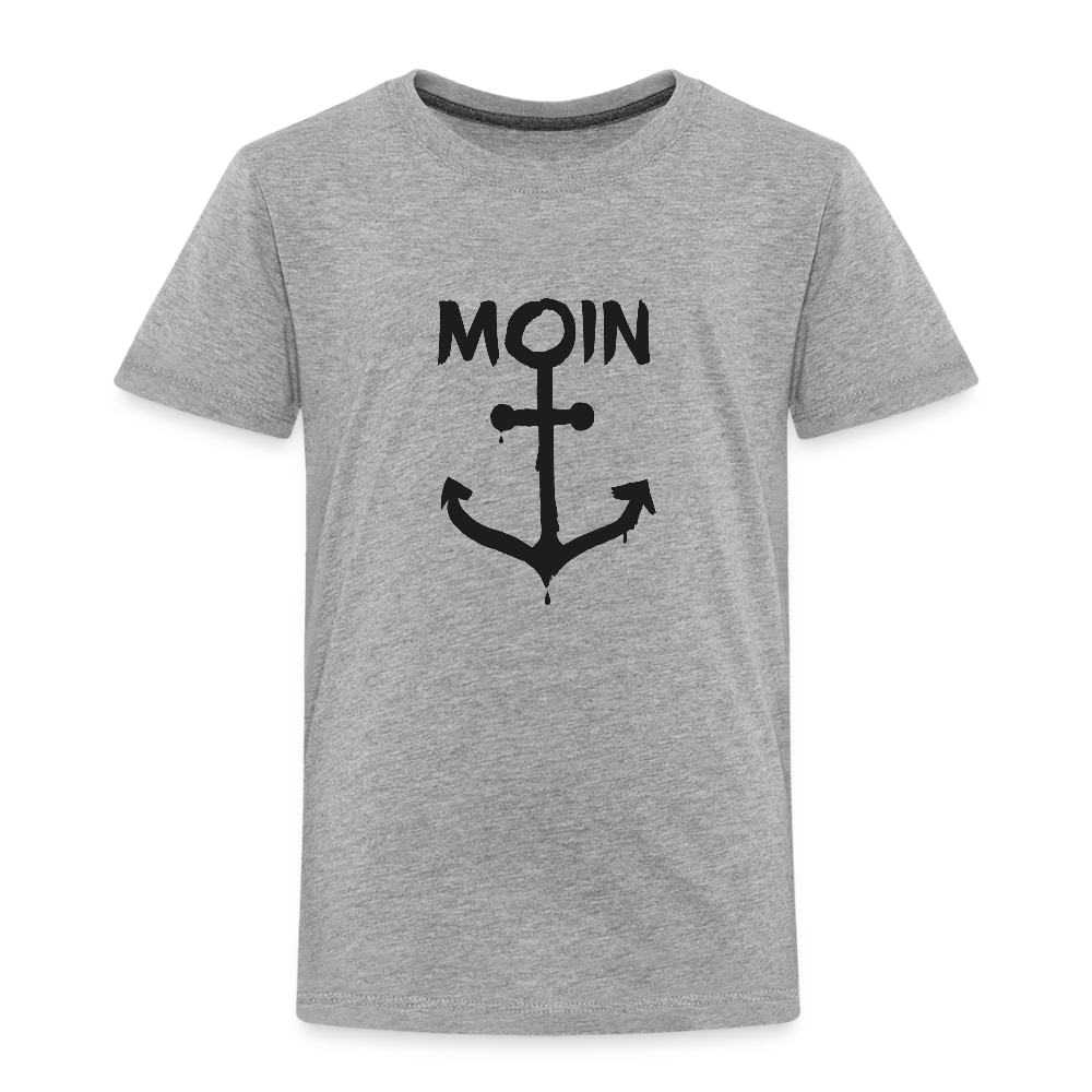 Kinder Premium T-Shirt - Moin Anker - Grau meliert