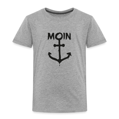 Kinder Premium T-Shirt - Moin Anker - Grau meliert