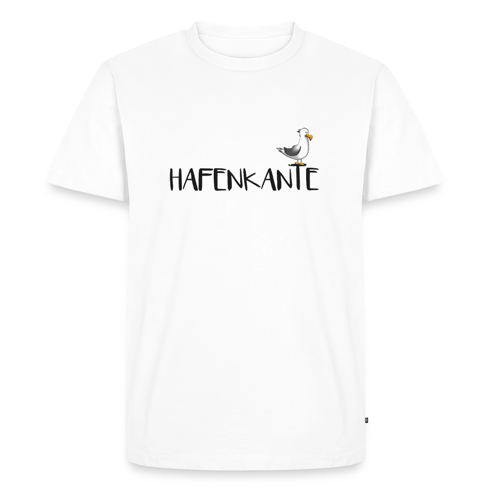 Hafenkante - Herren Premium Bio T-Shirt - Weiß
