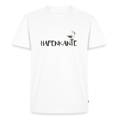 Hafenkante - Herren Premium Bio T-Shirt - Weiß