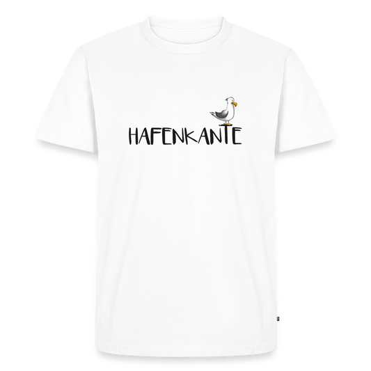 Hafenkante - Herren Premium Bio T-Shirt - Weiß