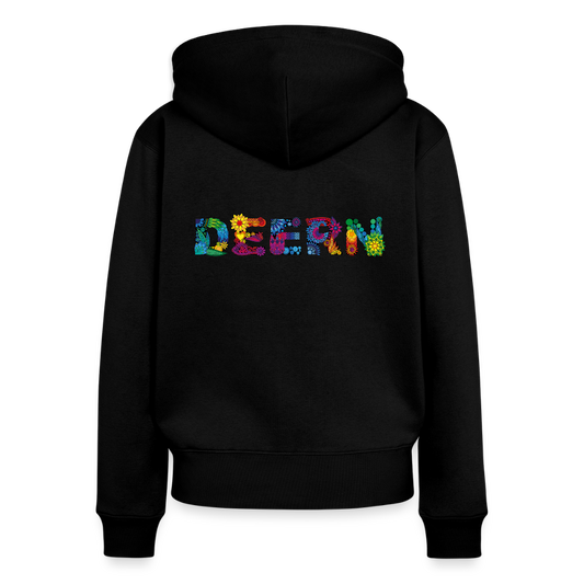 Frauen Premium Kapuzenjacke - Deern - Schwarz