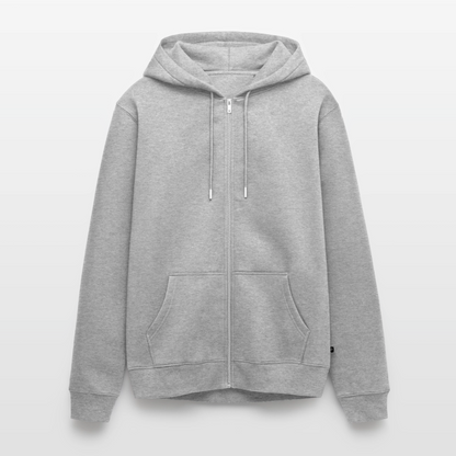 Meerchenhaft Herren Premium Kapuzenjacke im nordischen Stil - Grau meliert