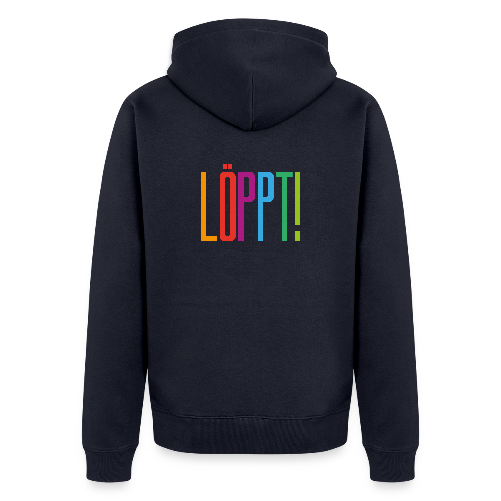 Herren Premium Kapuzenjacke - Löppt! - Navy