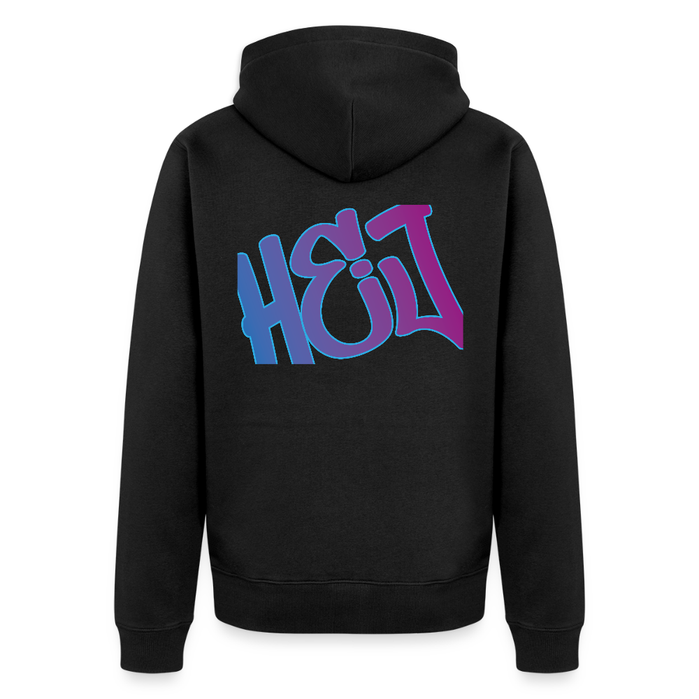 Herren Premium Kapuzenjacke - Hej - Schwarz