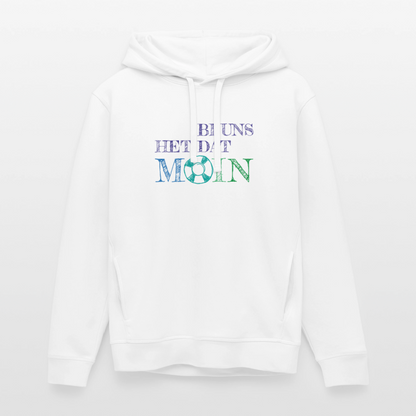 Unisex Bio-Hoodie - Bi uns het dat Moin - Weiß