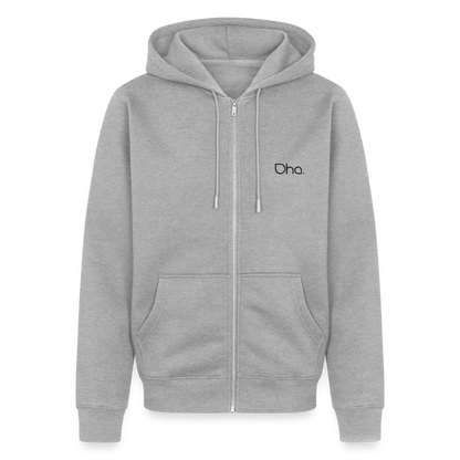 Oha Herren Premium Kapuzenjacke - Grau meliert