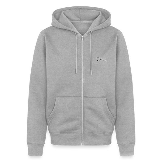 Oha Herren Premium Kapuzenjacke - Grau meliert