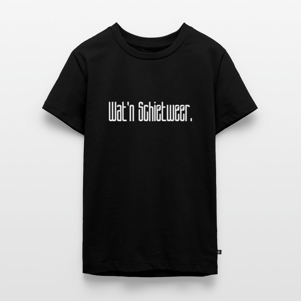 Teenager Premium T-Shirt - wat'n Schietweer (weiss) - Schwarz